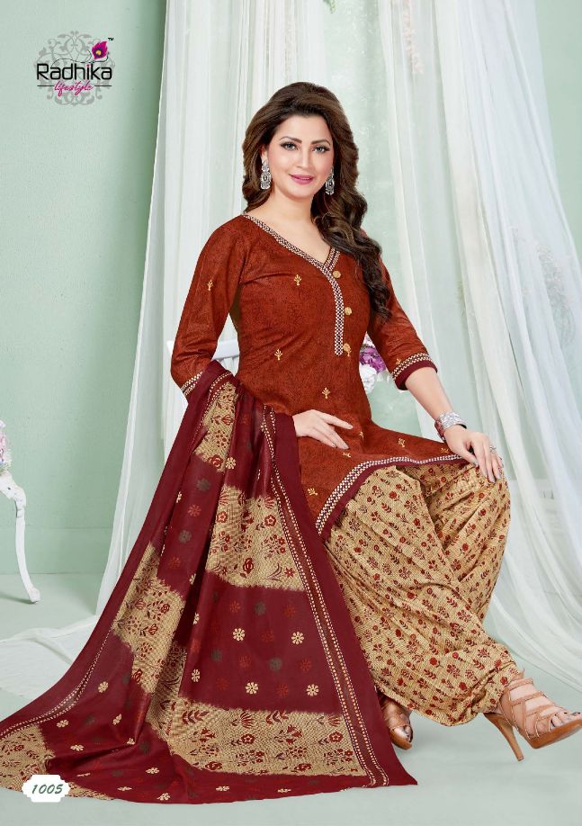 Radhika Rangrasiya 1 Regular Wear Printed Designer Cotton Dress Material Collection